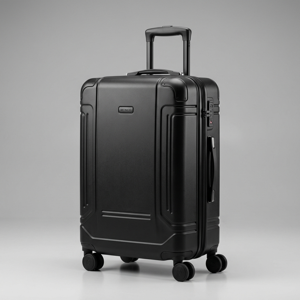 Matte Black Hard-shell Suitcase