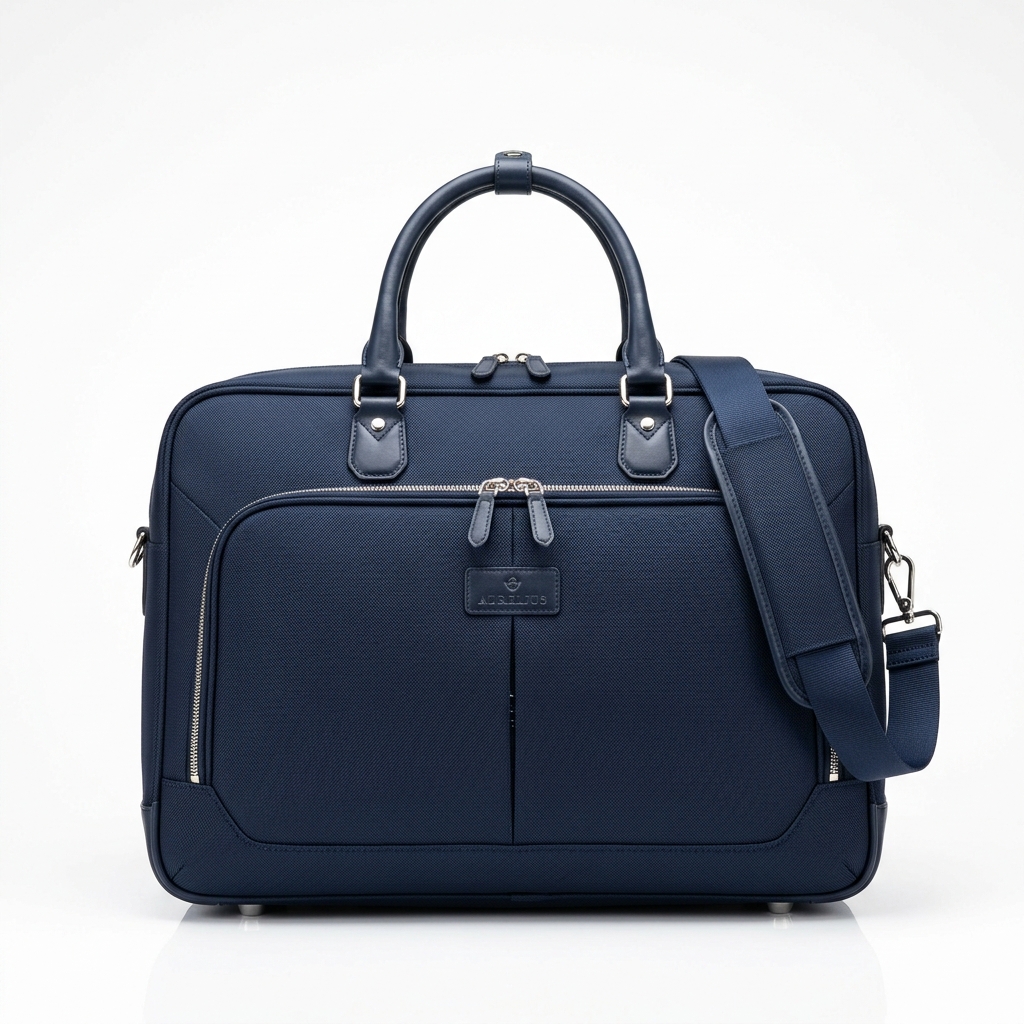 Navy Blue Soft-shell Travel Bag